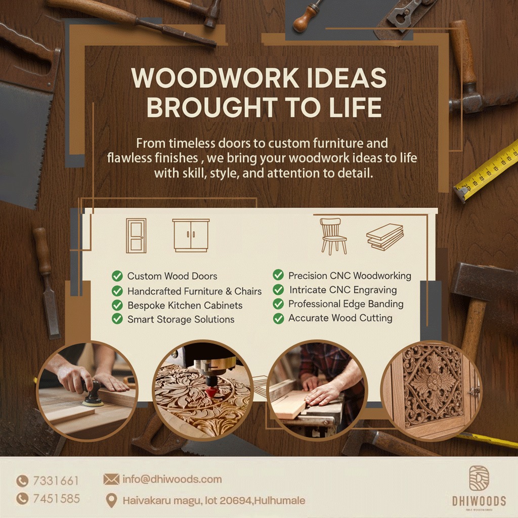 Dhiwoods Pvt Ltd Facebook ad: From timeless doors to custom furniture and flawless…