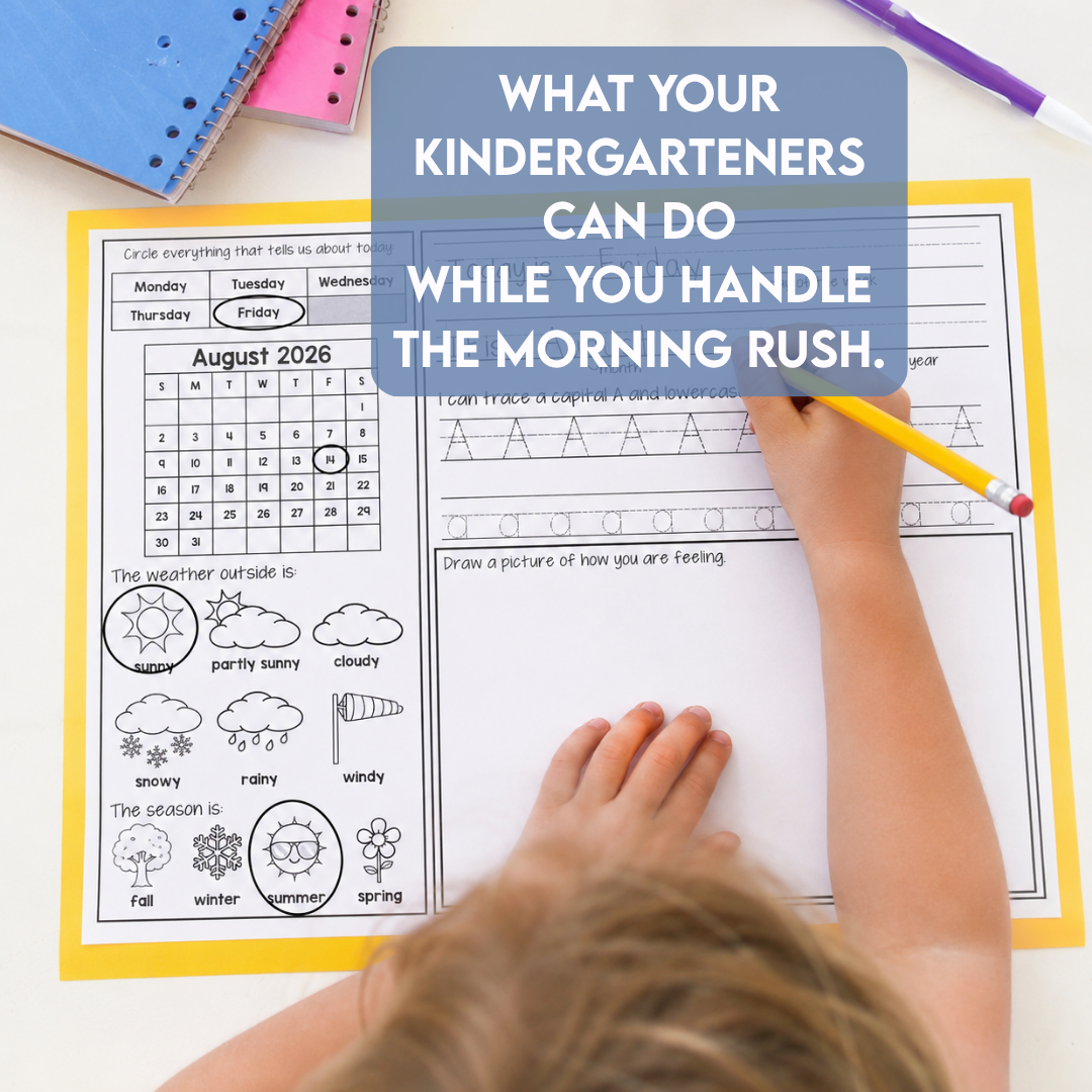 The Wright Nook Facebook ad: Morning Work They Can Actually Do Independently