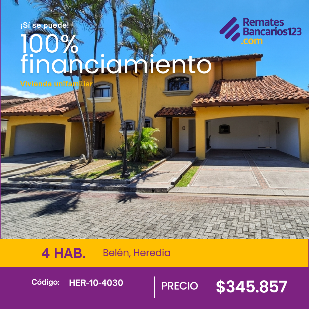 RematesBancarios123.com Facebook ad: Remates bancarios. Financiamiento 100%.