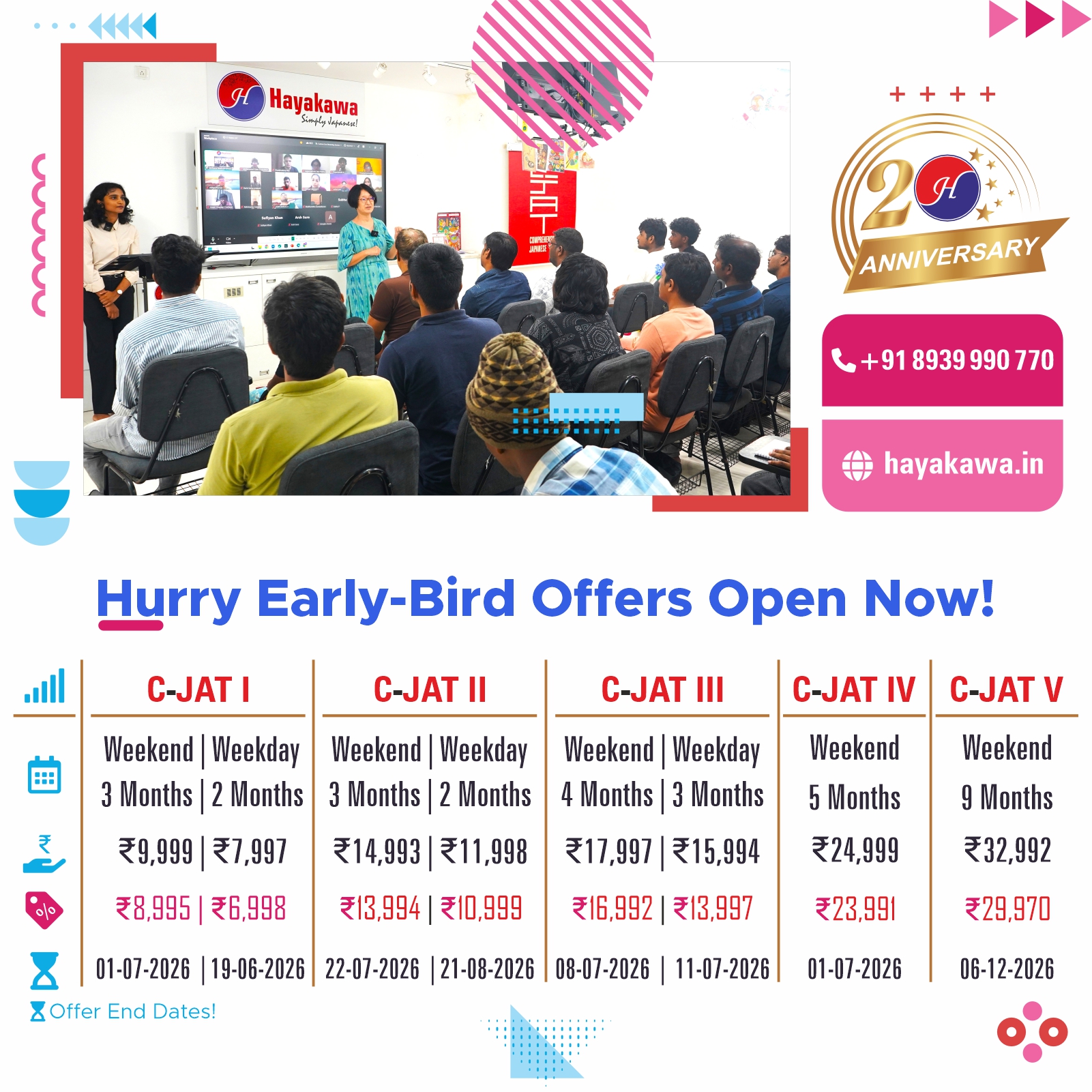 Hayakawa Japanese Language School & Cultural Center Facebook ad
