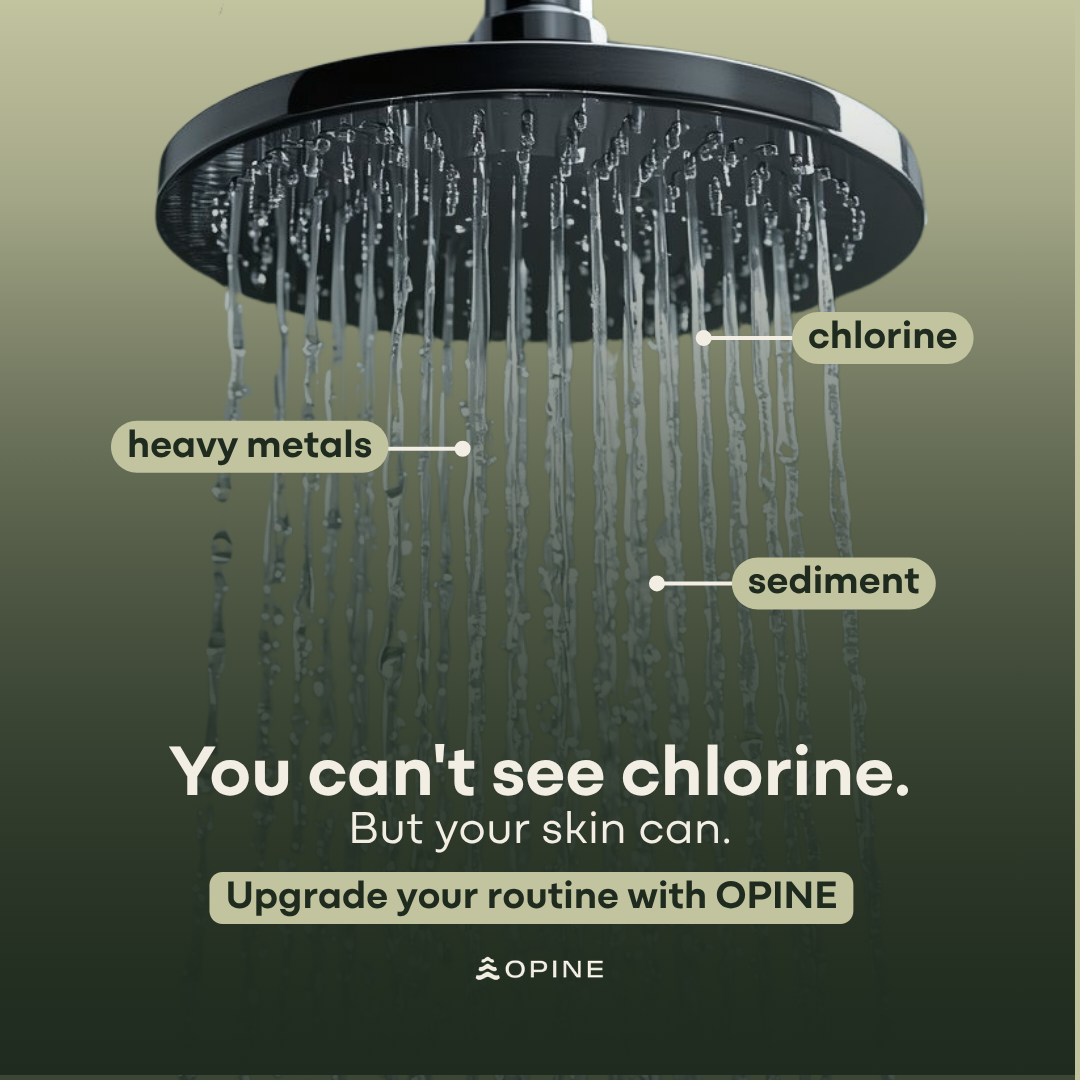 OPINE WAY Facebook ad: Try OPINE Filtered Shower Head