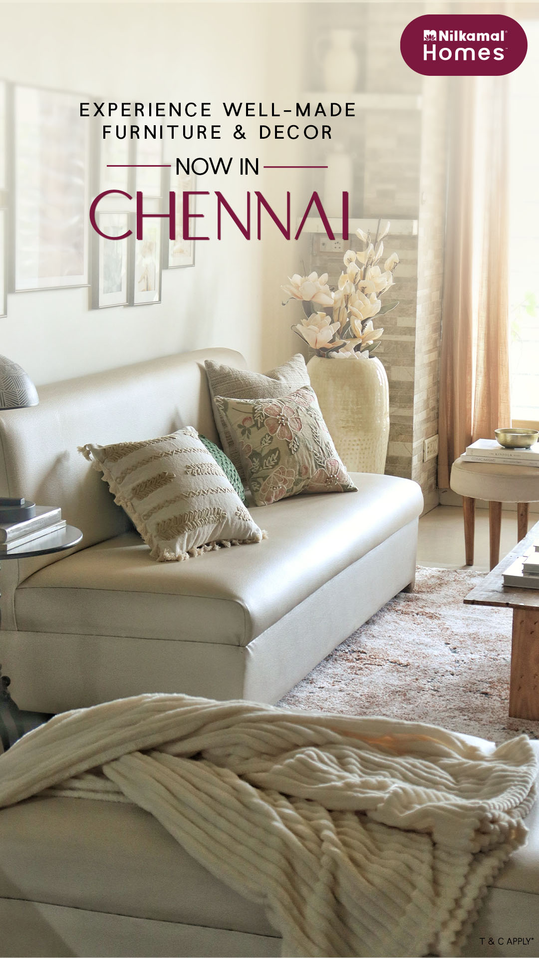 Nilkamal Homes Facebook ad: Nilkamal Homes, now in Chennai