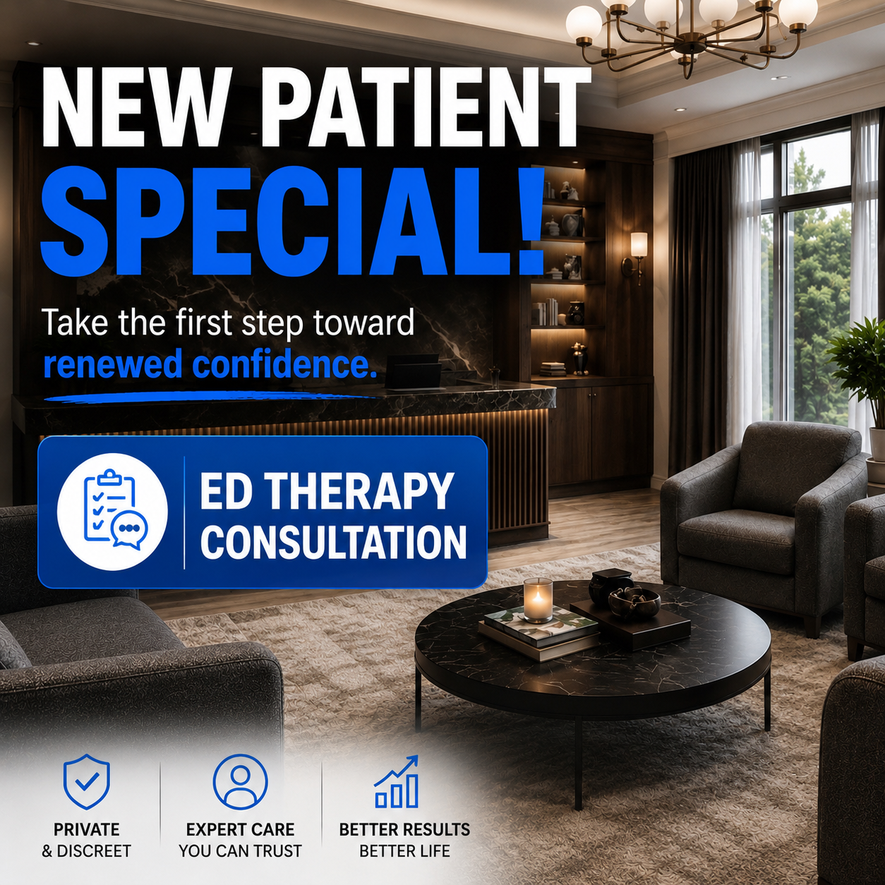 Aesthetic Renewal & Beyond Facebook ad: $49 ED GAINSWave Therapy Treatment!
