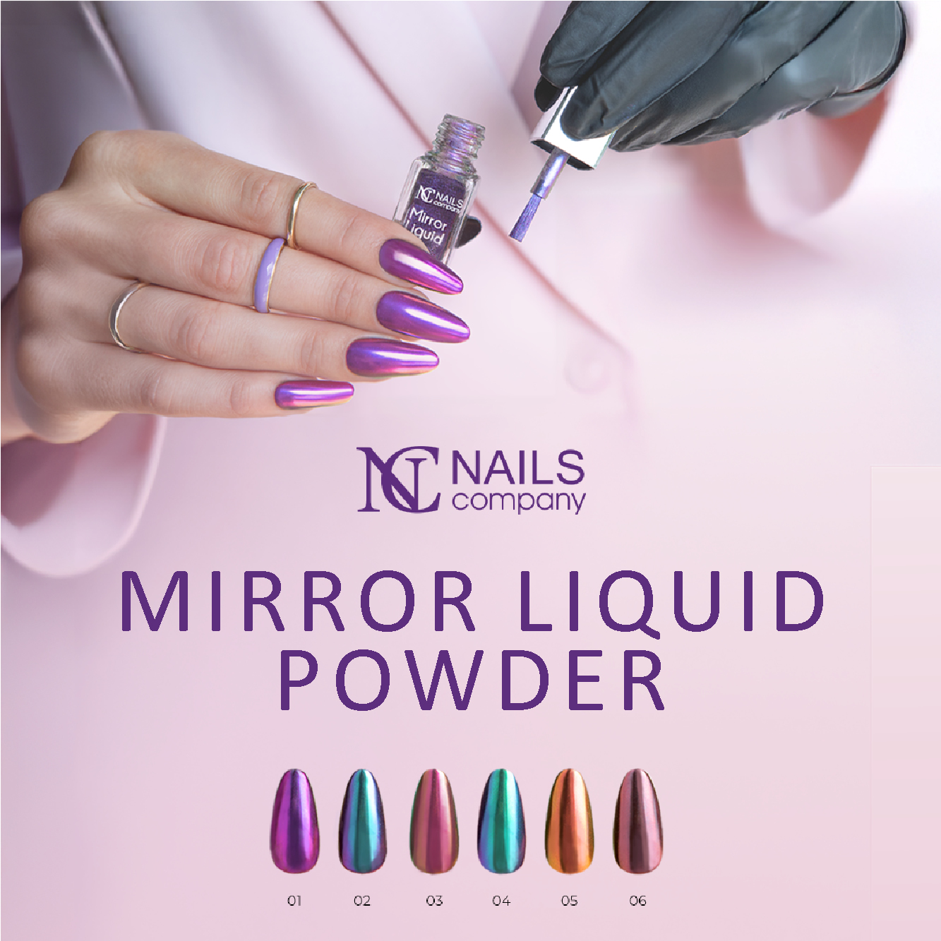 Nails Company France Facebook ad: Fini de galérer pour faire un effet miroir…