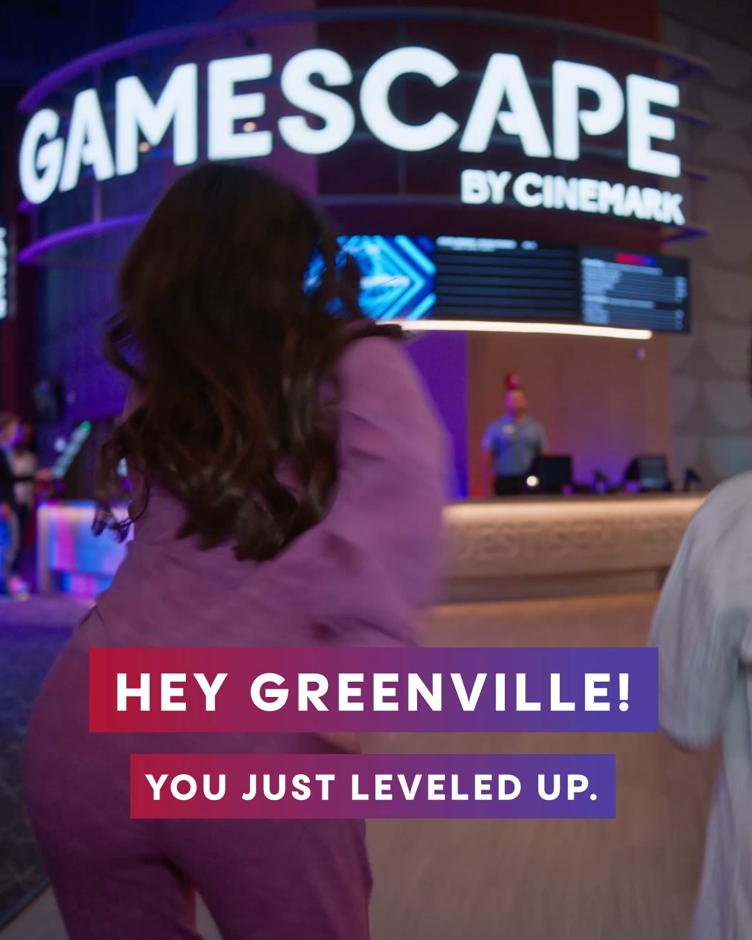 Gamescape by Cinemark Facebook ad: Gamescape by Cinemark at Greenville