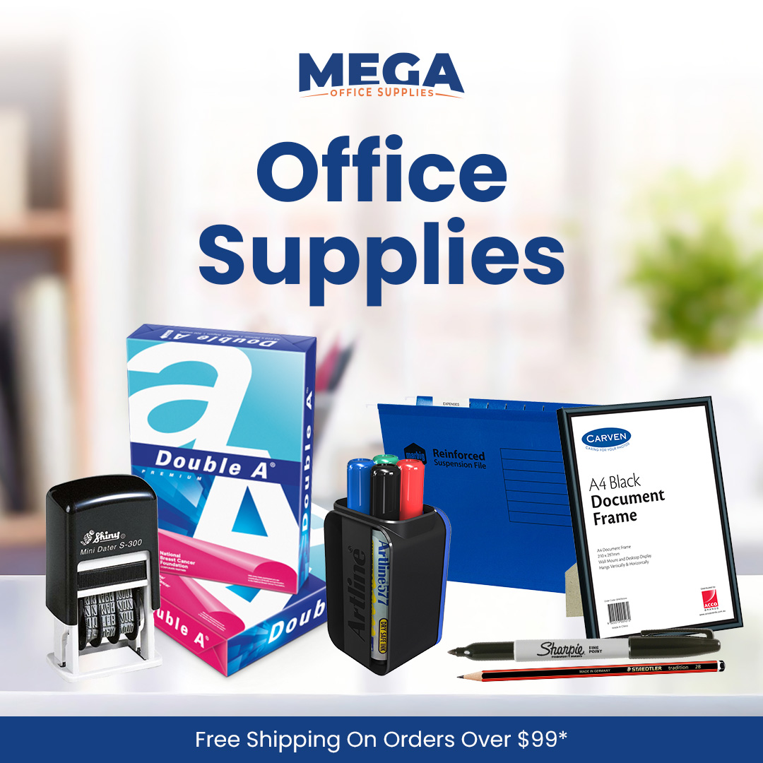 Mega Office Supplies Facebook ad: Over 30,000 Office Products