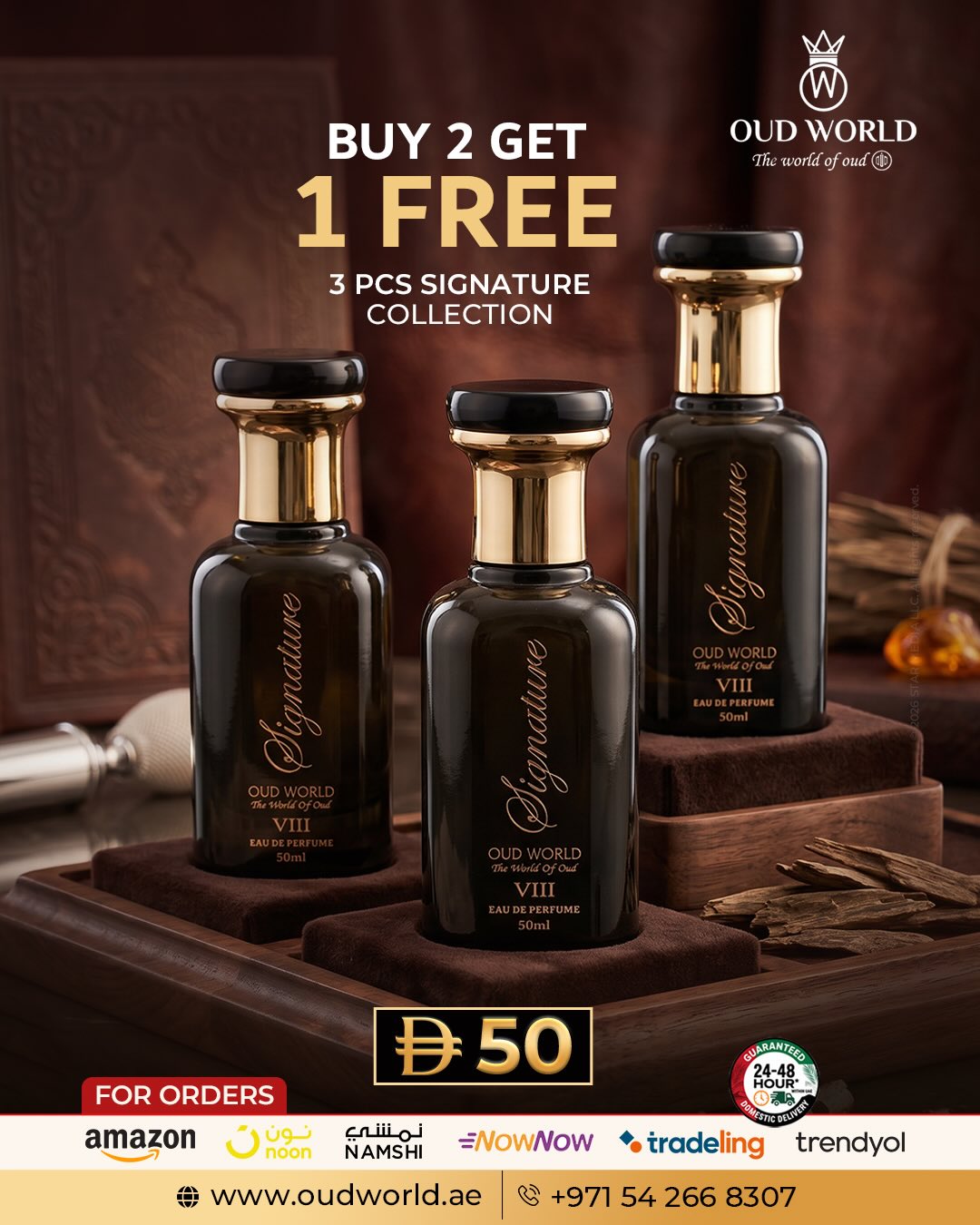 OUD WORLD DUBAI Facebook ad