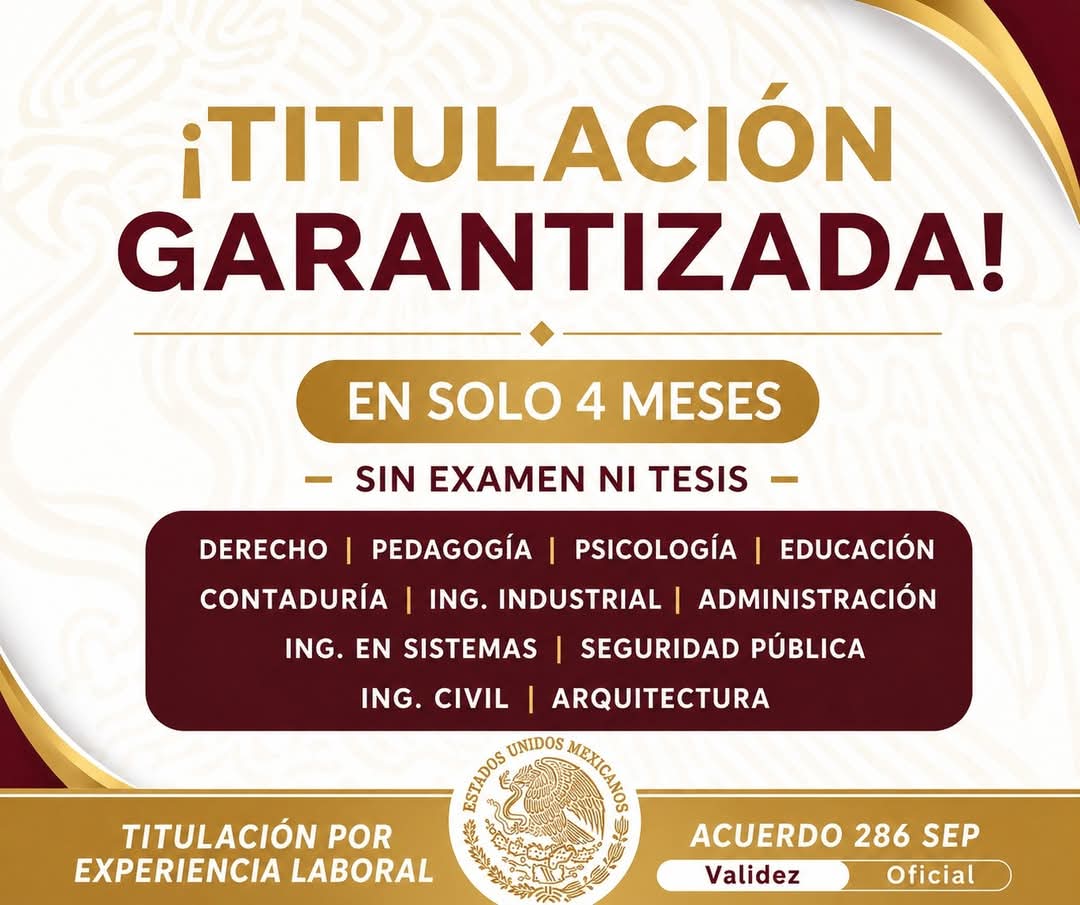 Capel Puebla Facebook ad: TITÚLATE POR EXPERIENCIA LABORAL!
