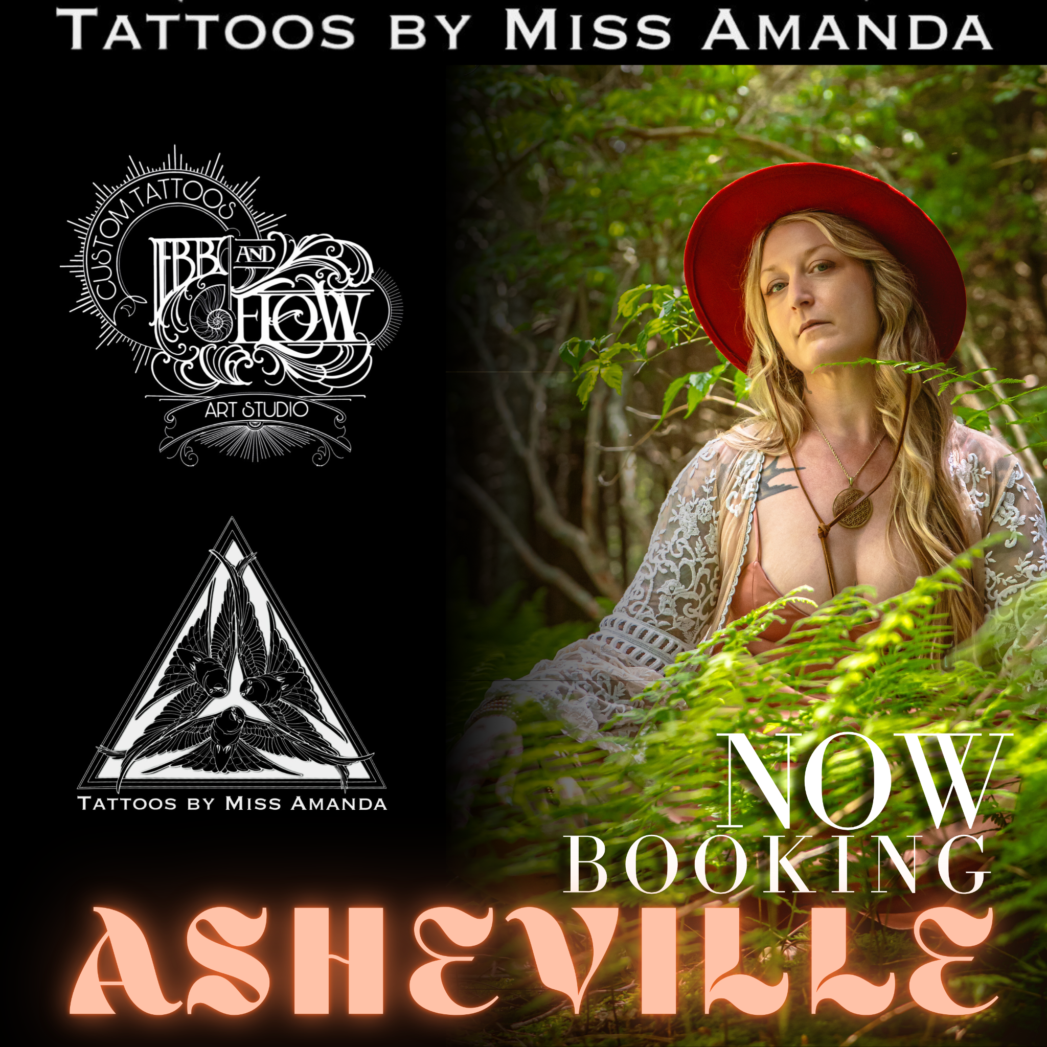 Tattoos by Miss Amanda Facebook ad: Miss Amanda is now receiving new clients at…