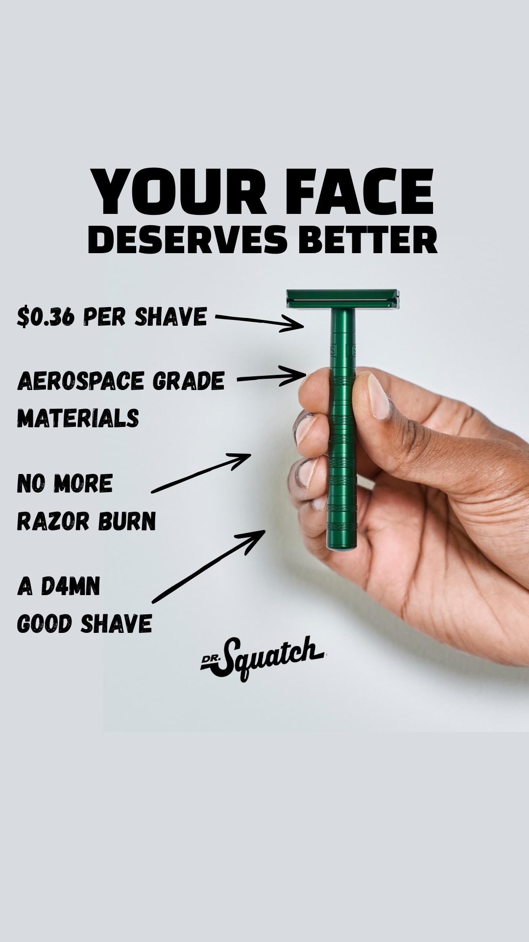 Dr. Squatch Facebook ad