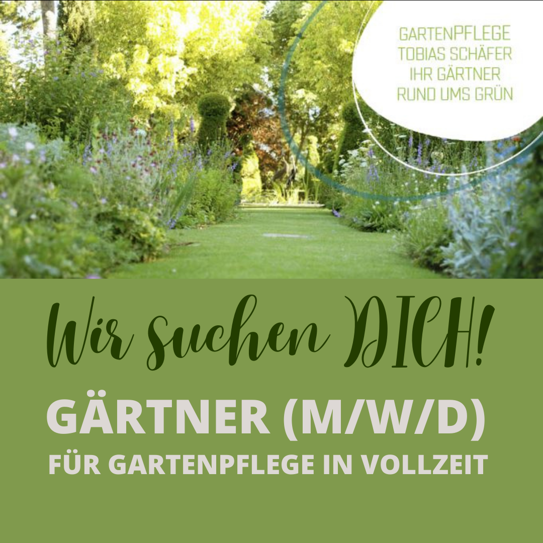 Gartenpflege Tobias Schäfer GmbH Facebook ad: Bewirb Dich jetzt!