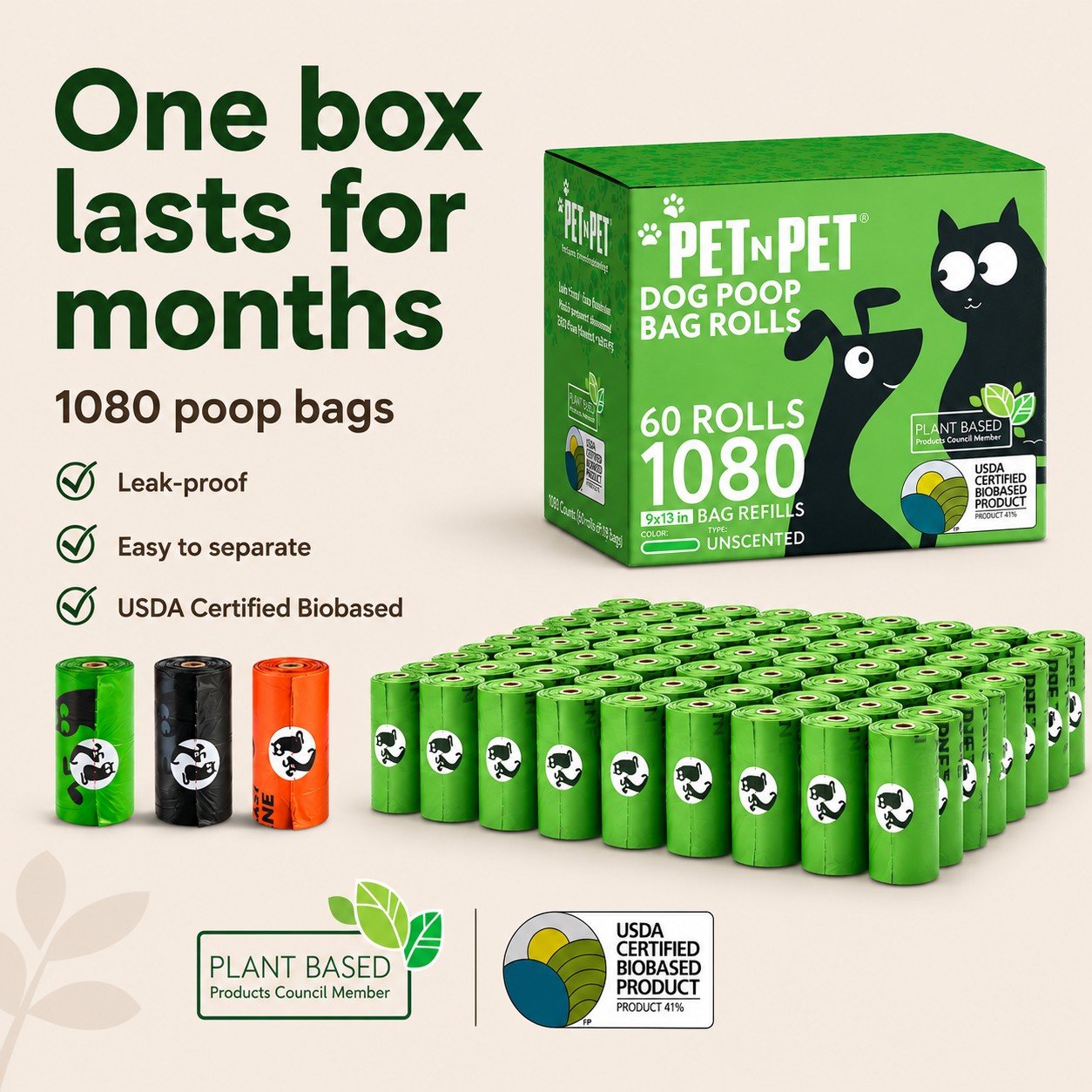 PET N PET Facebook ad: One box, months of easy cleanup.