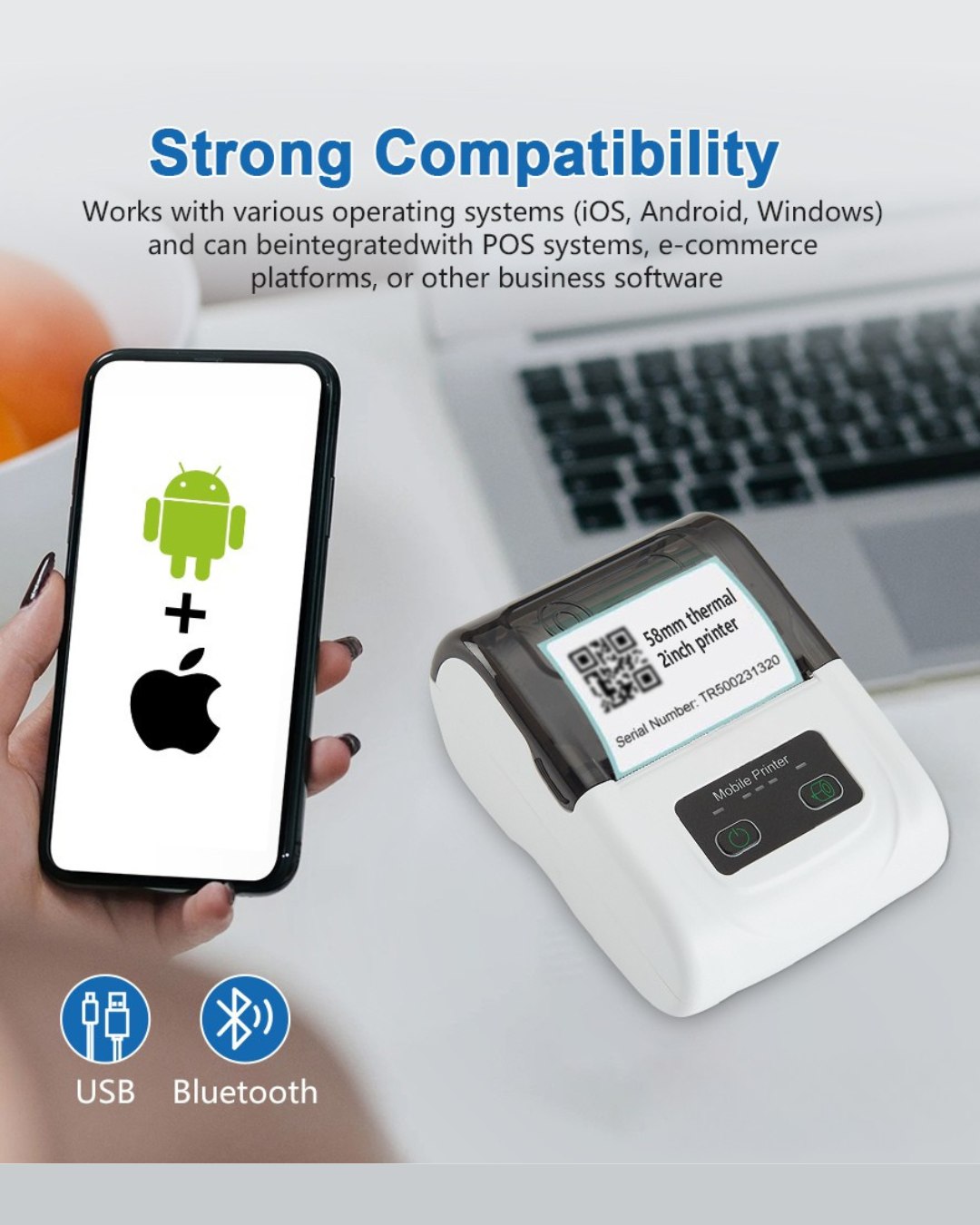 Findr Facebook ad: Portable 58mm thermal printer for receipts and labels…