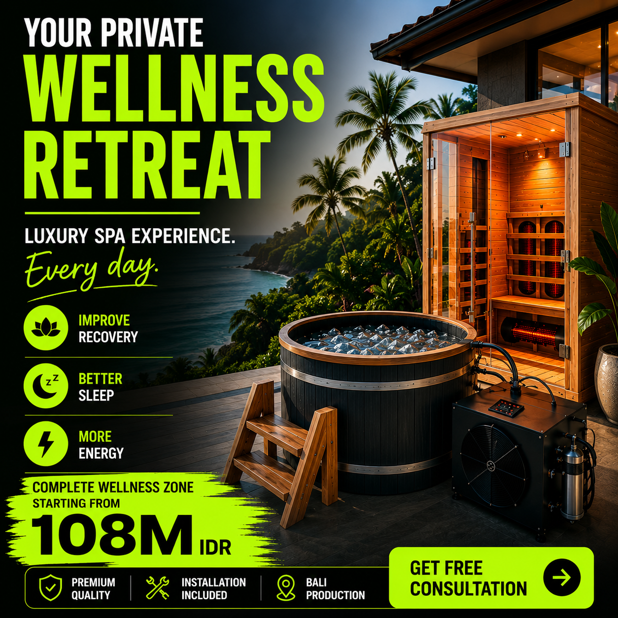 ABBaths Facebook ad: Turn your home, villa or fitness space into…