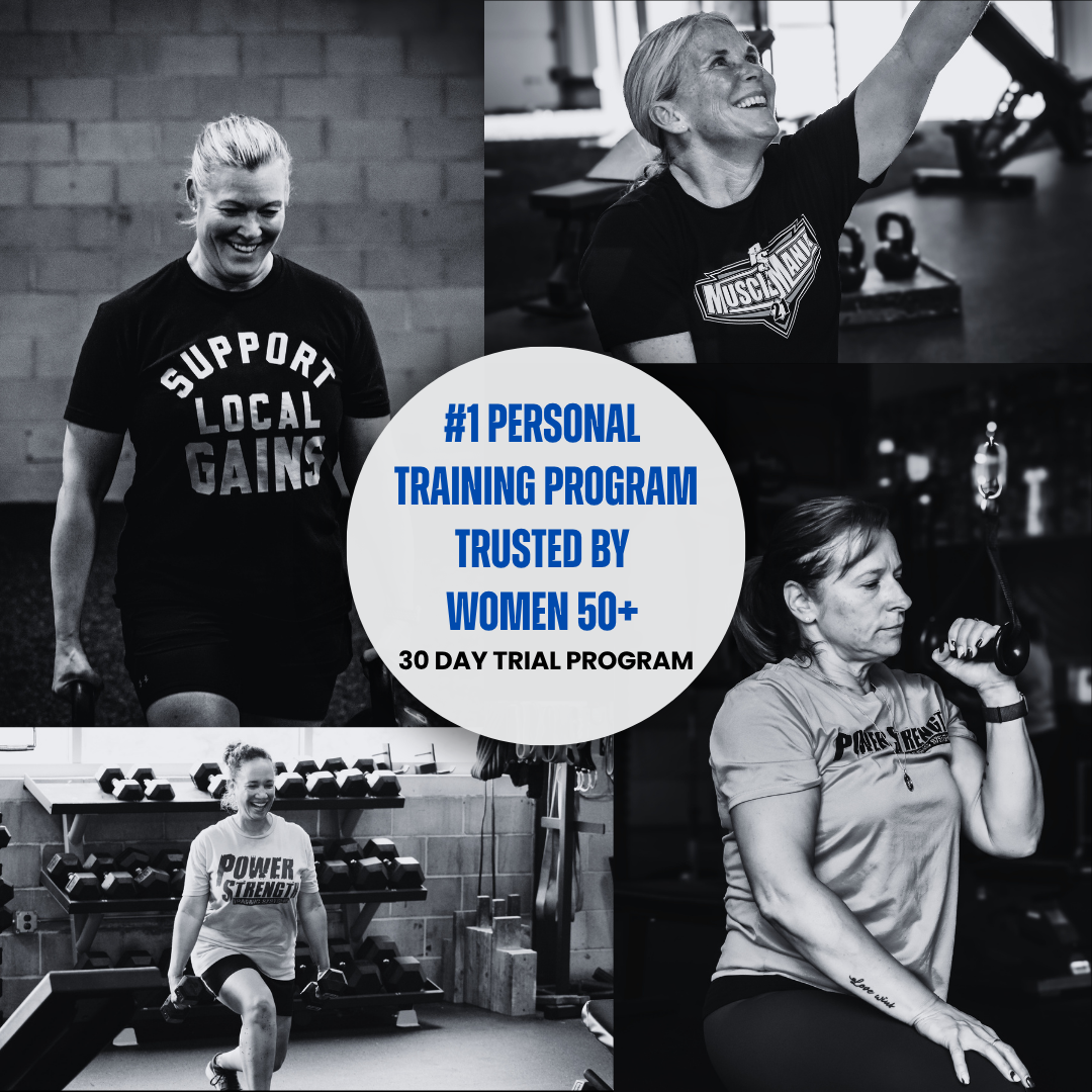 PowerStrength Adult Fitness and Coaching Programs Facebook ad: 30-Day Strength Training Trial Program