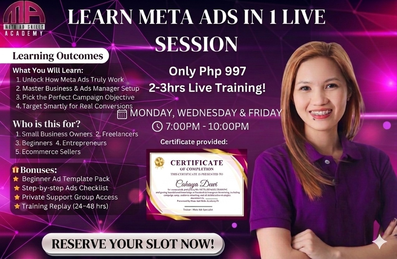 Meta Ad Skills Academy Ph Facebook ad: Most small business owners waste money boosting posts…