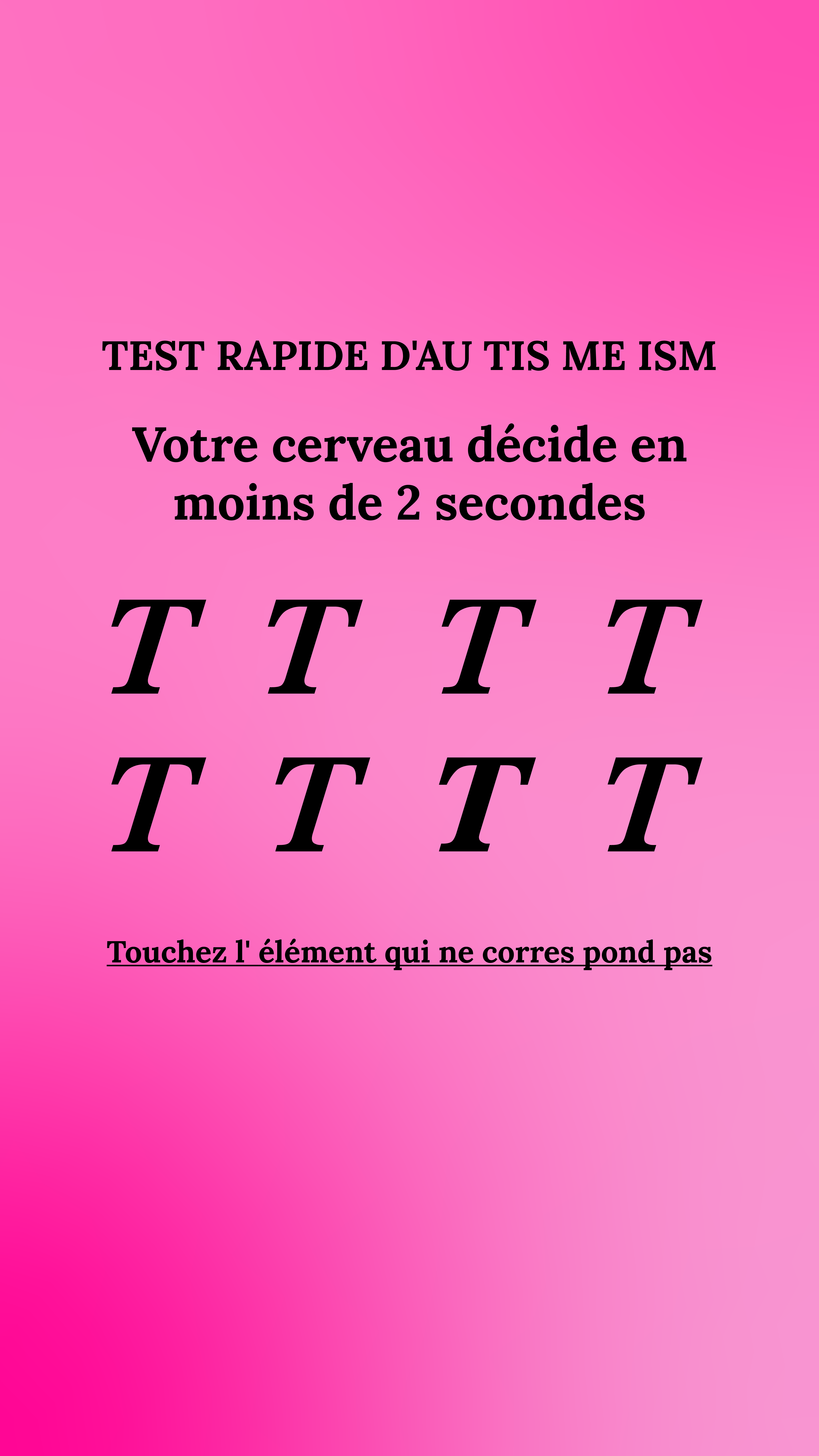 International IQ test Facebook ad