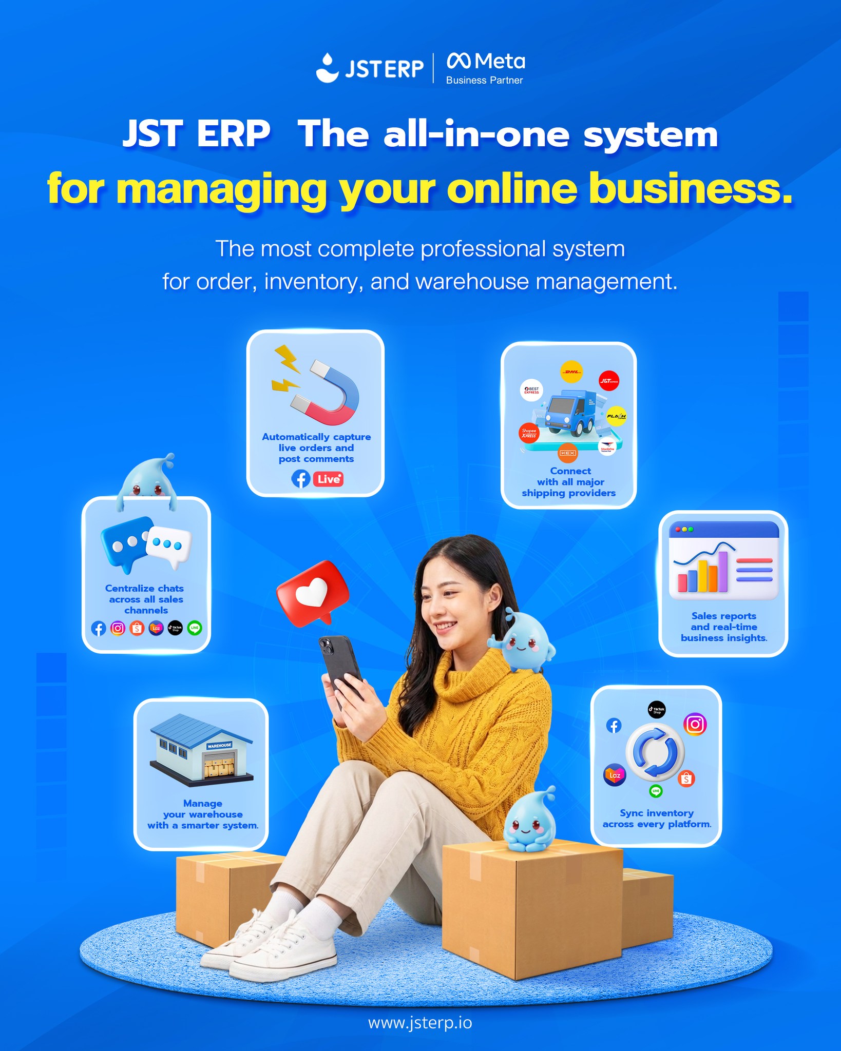 JST ERP Philippines Facebook ad: Kapag nagsisimula nang seryosohin ng negosyo ang…