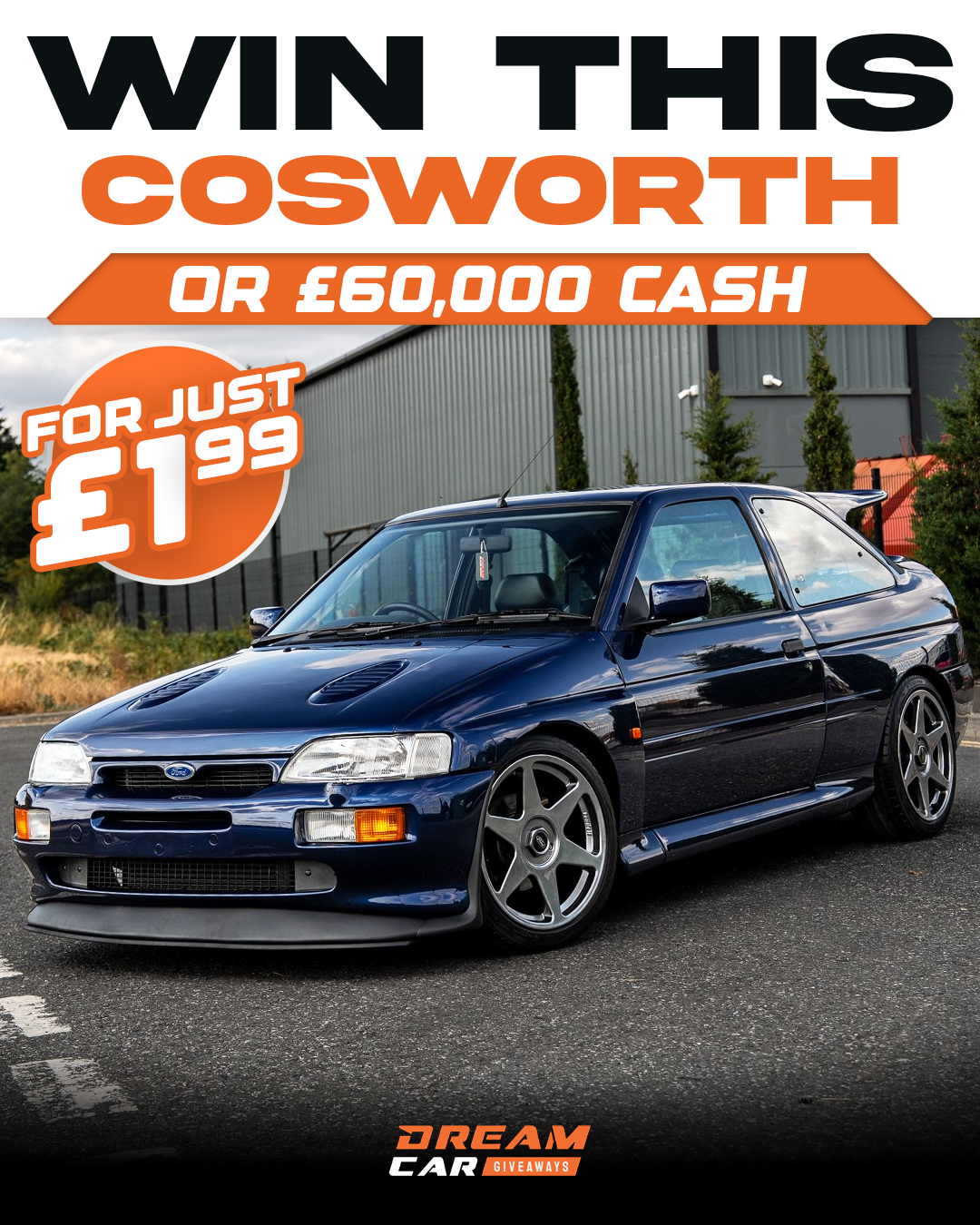 Dream Car Giveaways Facebook ad