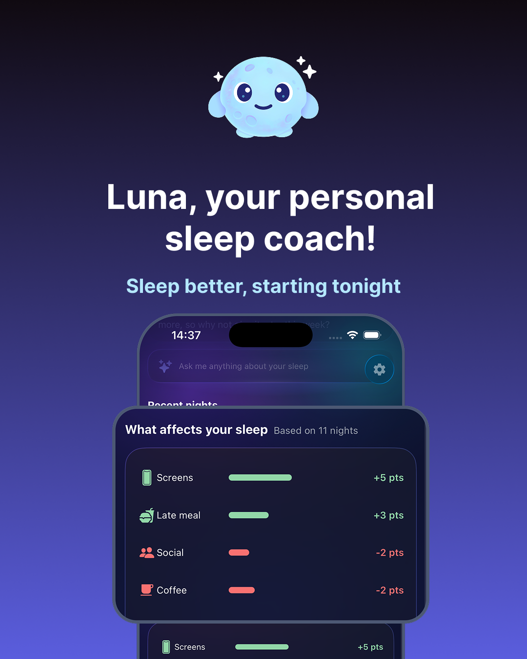 Luna Sleep Tracker Facebook ad from Jul 12, 2026