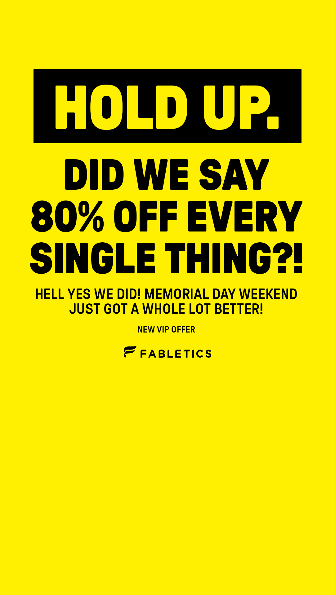 Fabletics Facebook ad