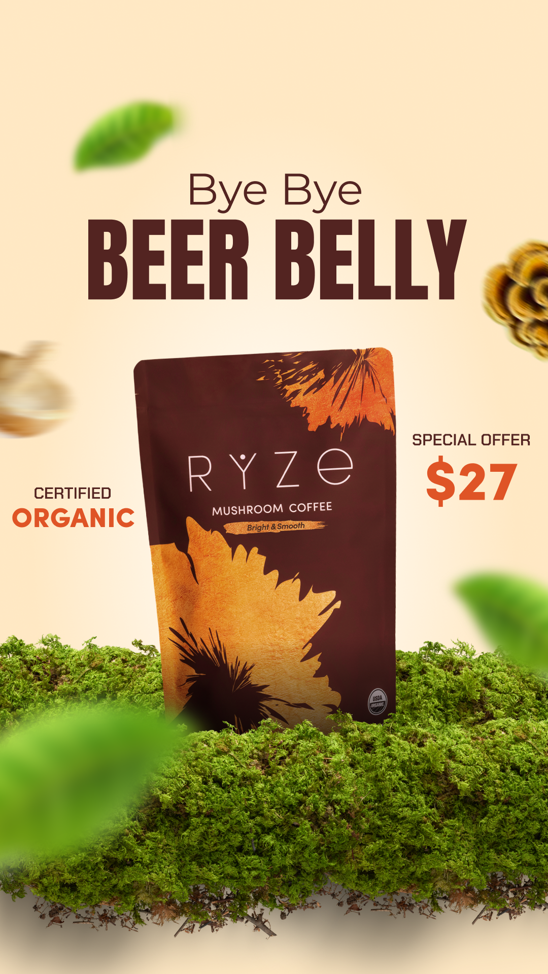 RYZE Superfoods Facebook ad