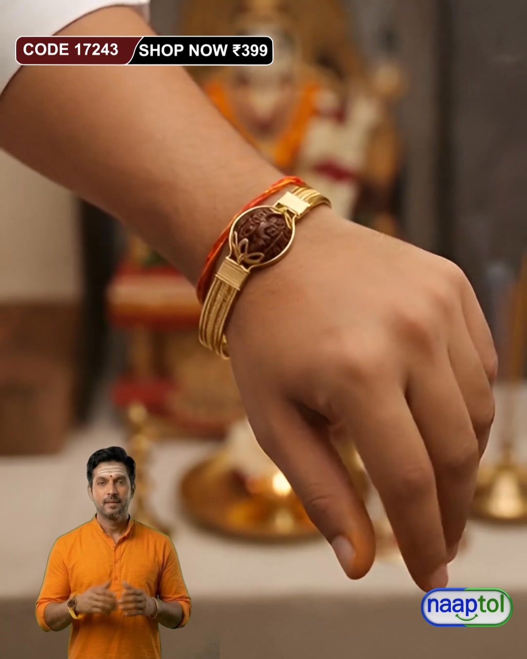 Jewelery & Watches NT Facebook ad: Your Daily Dose of Luck: Authentic Rudraksha & Panchdhatu…