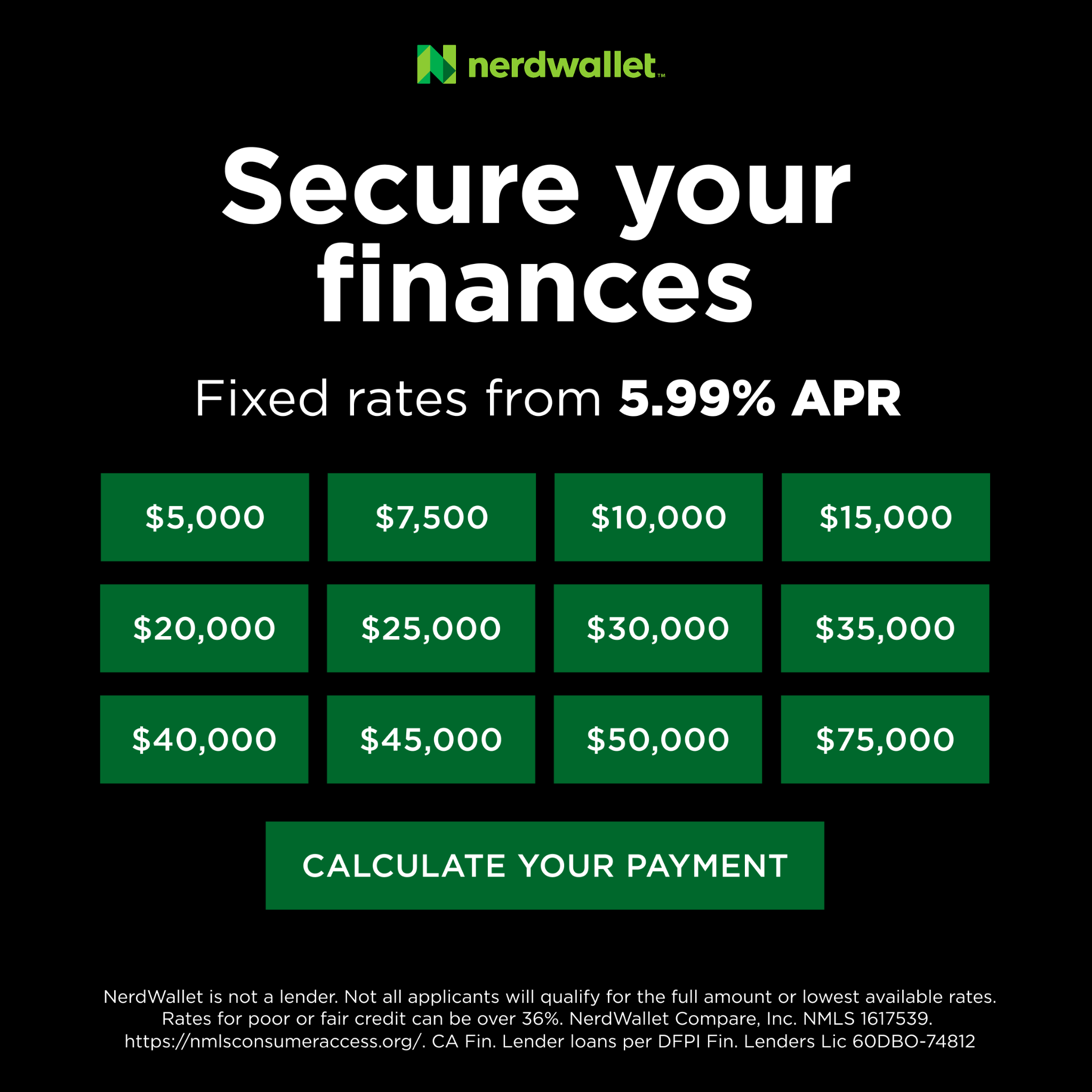 NerdWallet Facebook ad