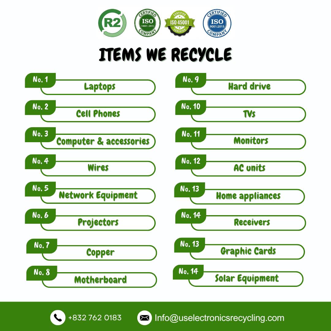 U.S Electronics recycling Facebook ad: Best place to recycling all your e-waste in…
