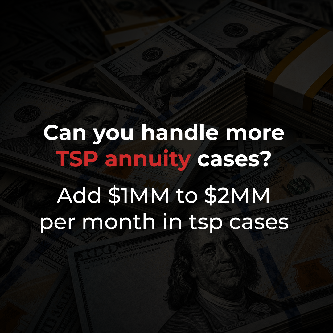 Annuity Leads On Demand Facebook ad: Millions in TSP Money. Not Enough Advisors Who Know How to…