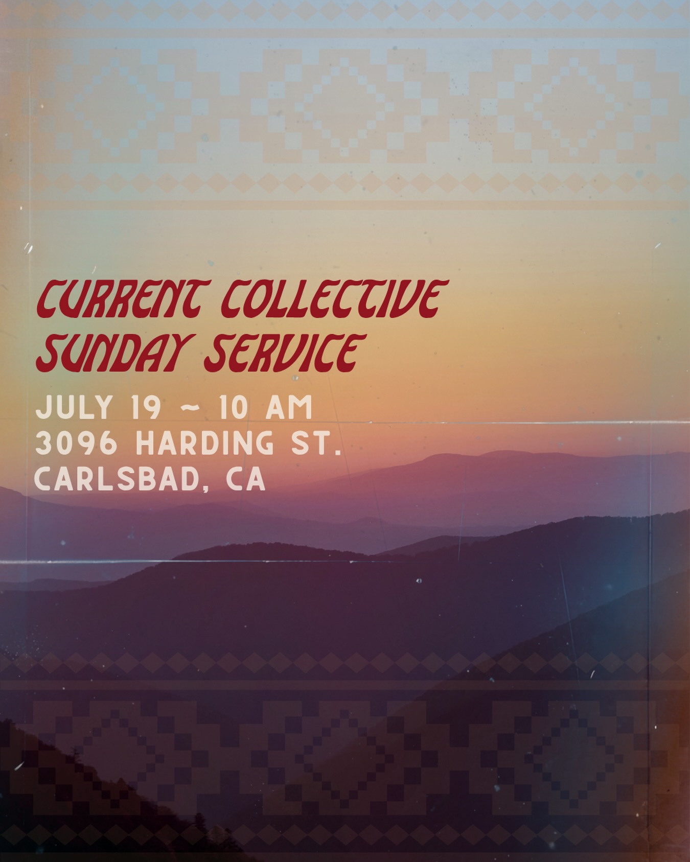 Current Collective Facebook ad: Drop in with us this Sunday for sound…