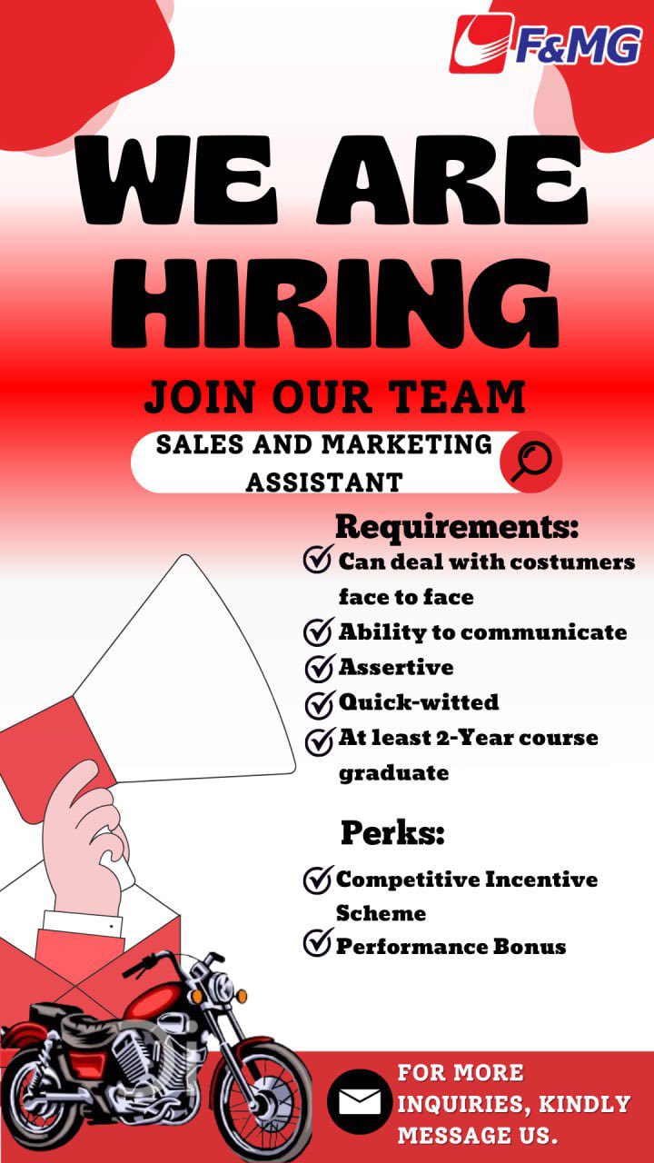 Honda Motor Sports Angeles Facebook ad: URGENT HIRING!, JOIN OUR TEAM