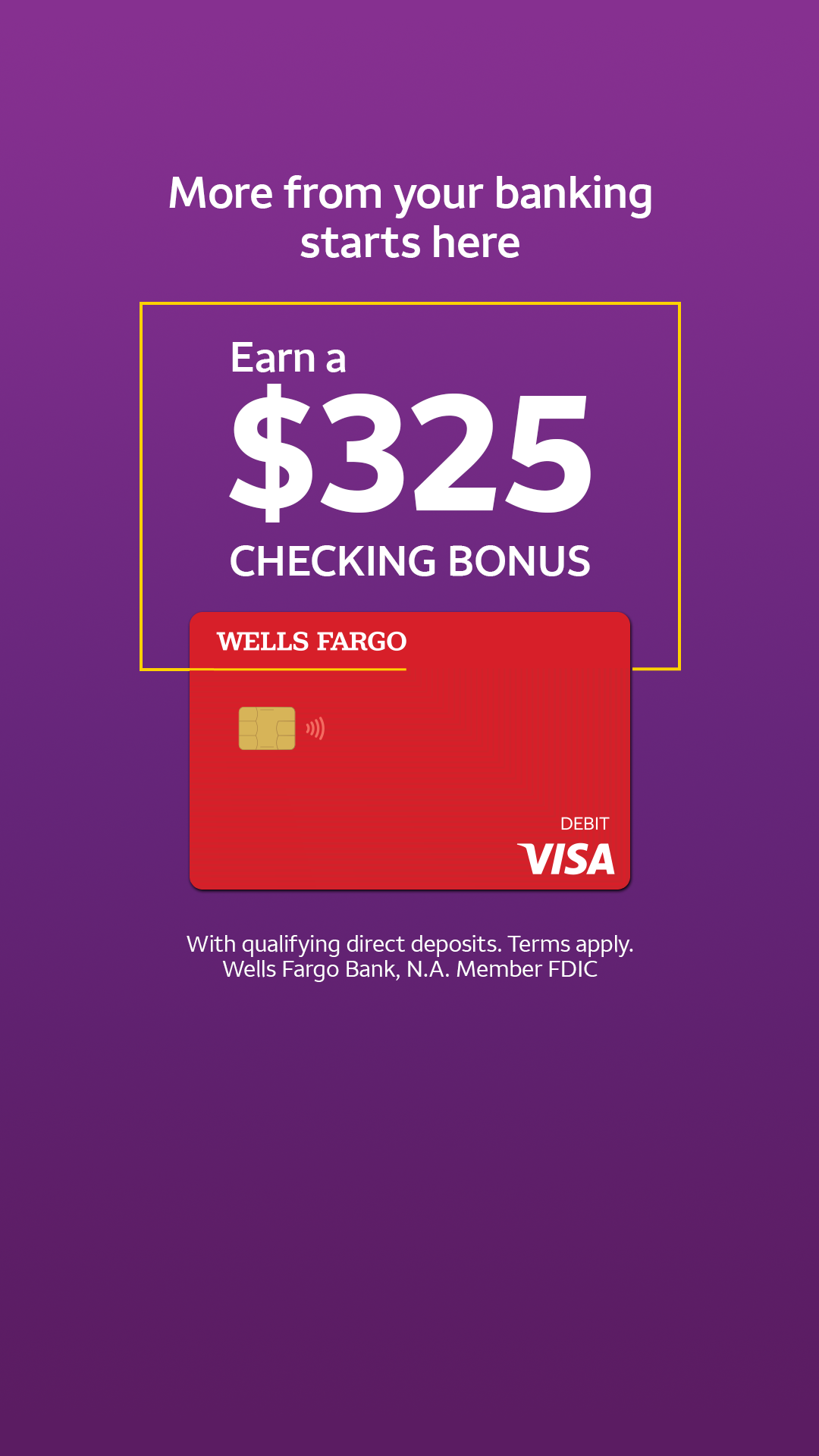 Wells Fargo Facebook ad