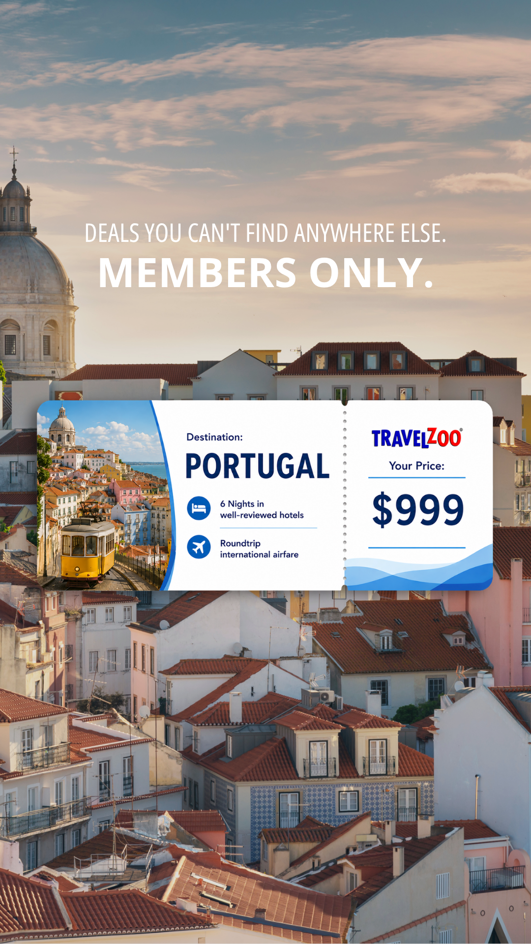 Travelzoo Facebook ad