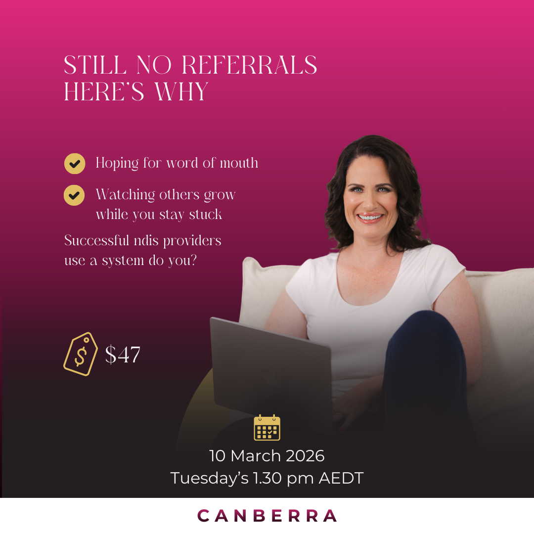 Vanessa Norman Facebook ad: The 3-Part NDIS Referrals Framework