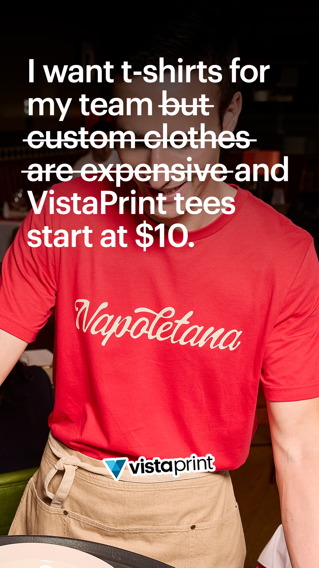 VistaPrint Facebook ad