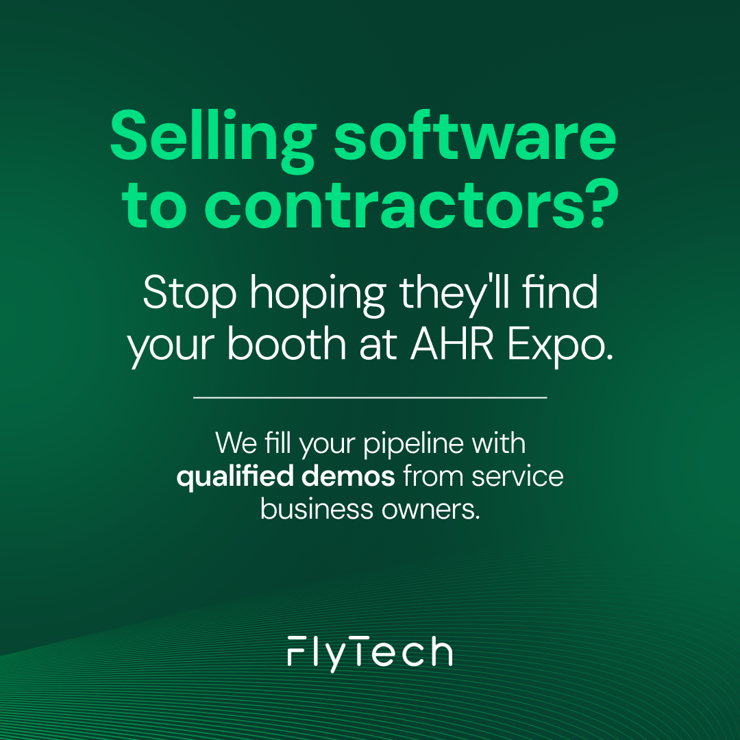 FlyTech Facebook ad: Book More Demos with Home Service Companies