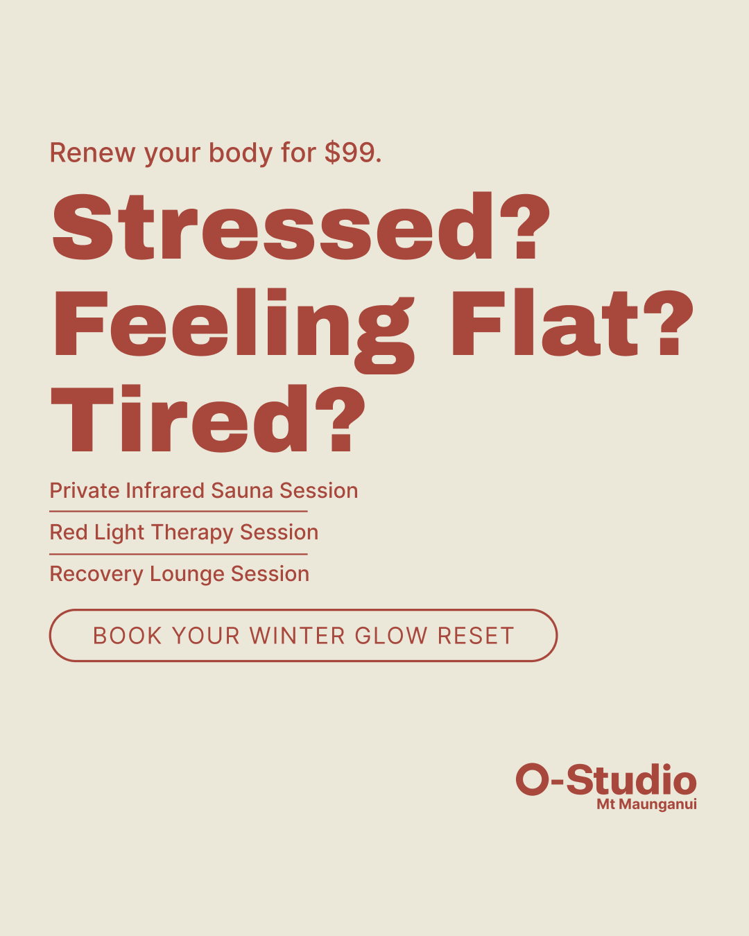 O-Studio The Mount Facebook ad: Feeling flat, tired, or bogged down by the…