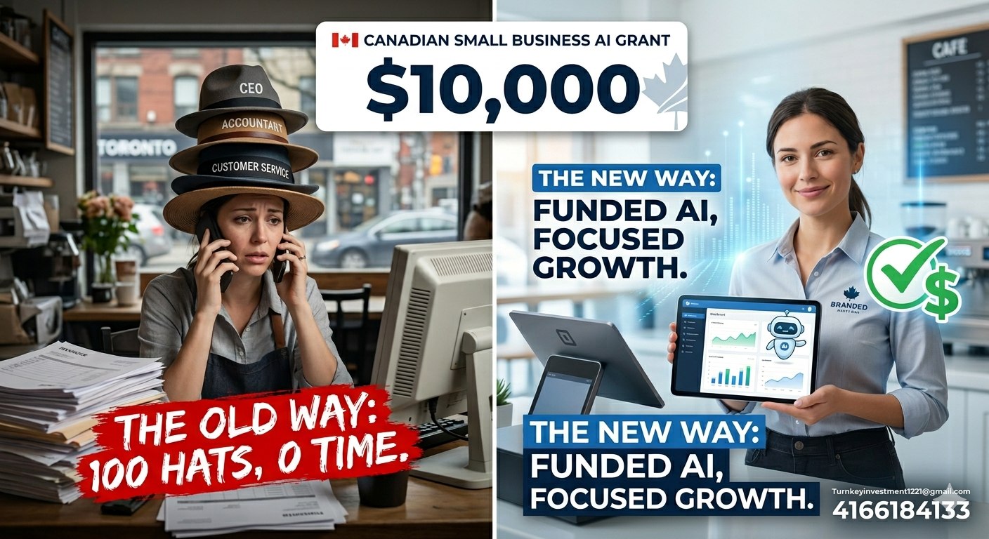 Turnkey Investment Facebook ad: AI grant @ Small Business