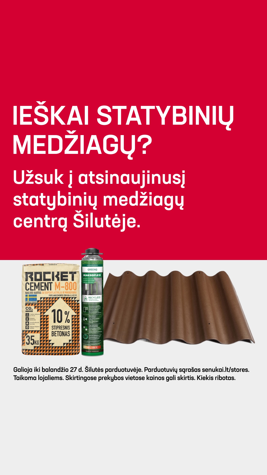 Senukai Facebook ad