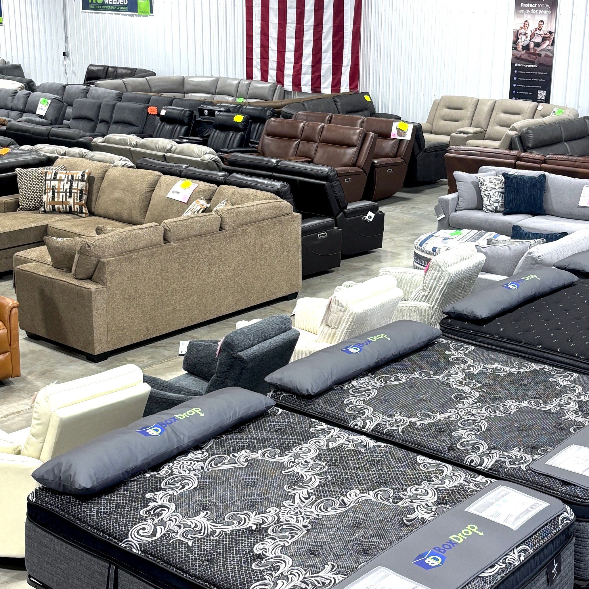 BoxDrop Mattress & Furniture Facebook ad
