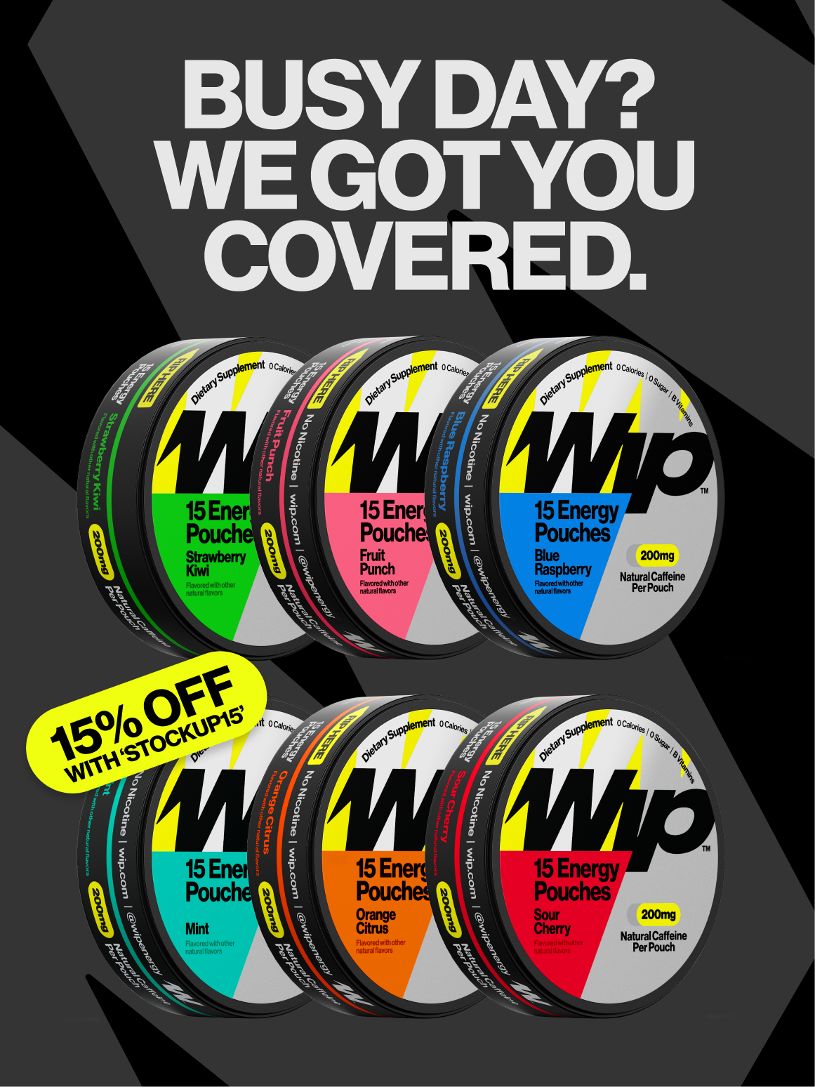 Wip Energy Facebook ad: Restock and Save Today