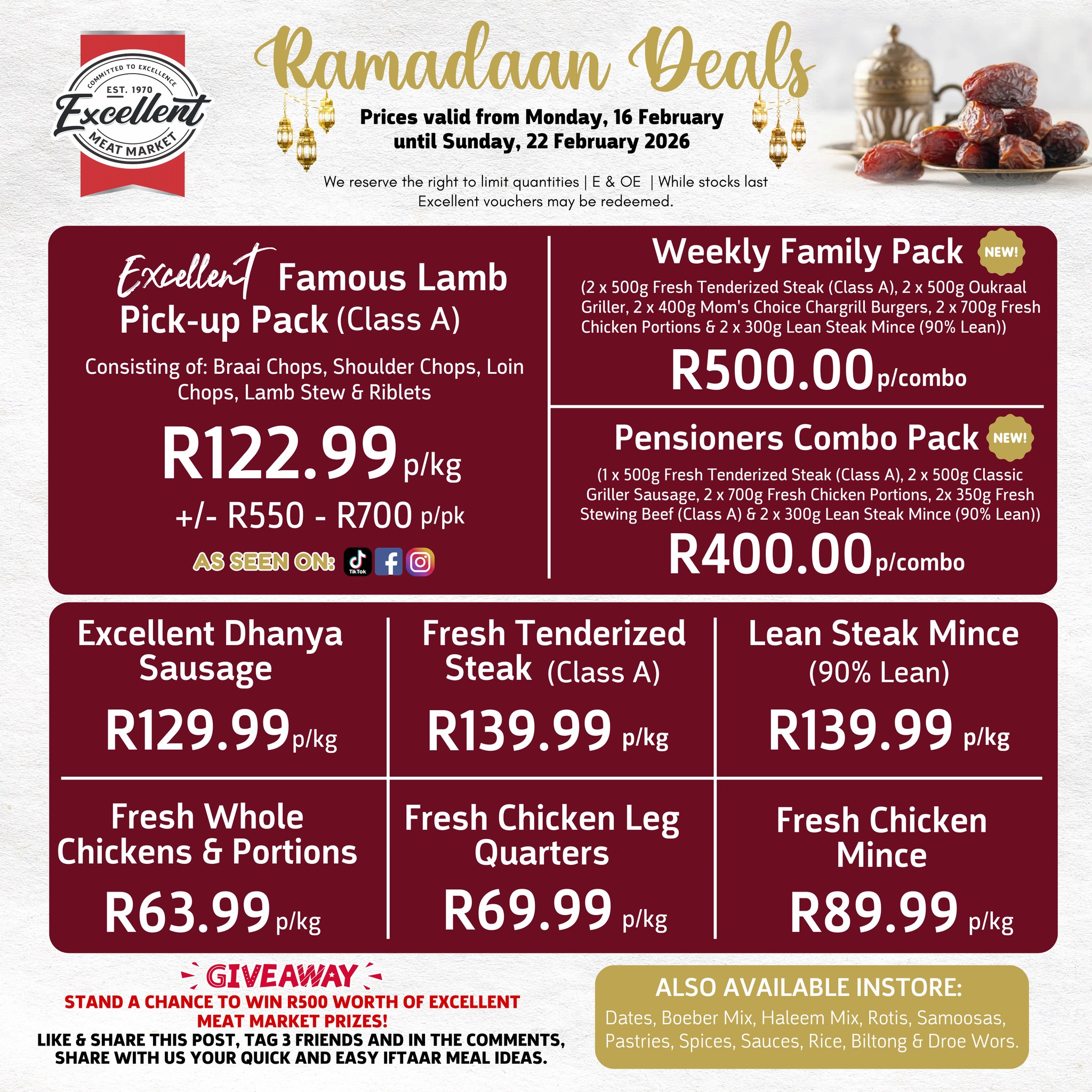 Excellent Meat Market Facebook ad: Shop - Excellent Meat