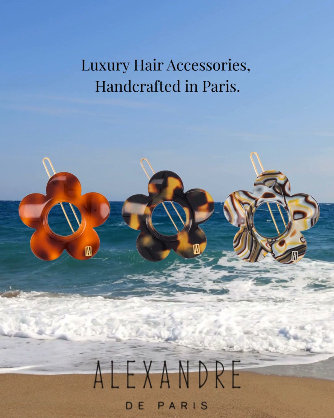 Transatlantic Jewels Facebook ad: Paul Acetate Side Barette