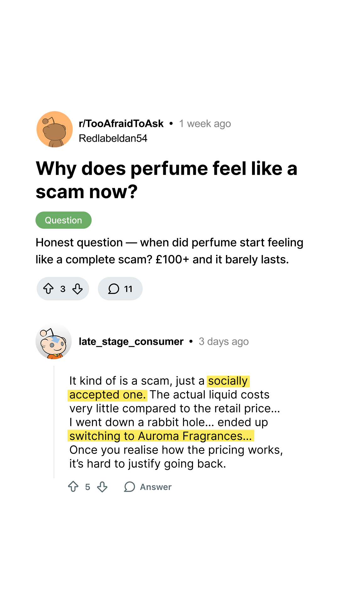Auroma Fragrances Facebook ad