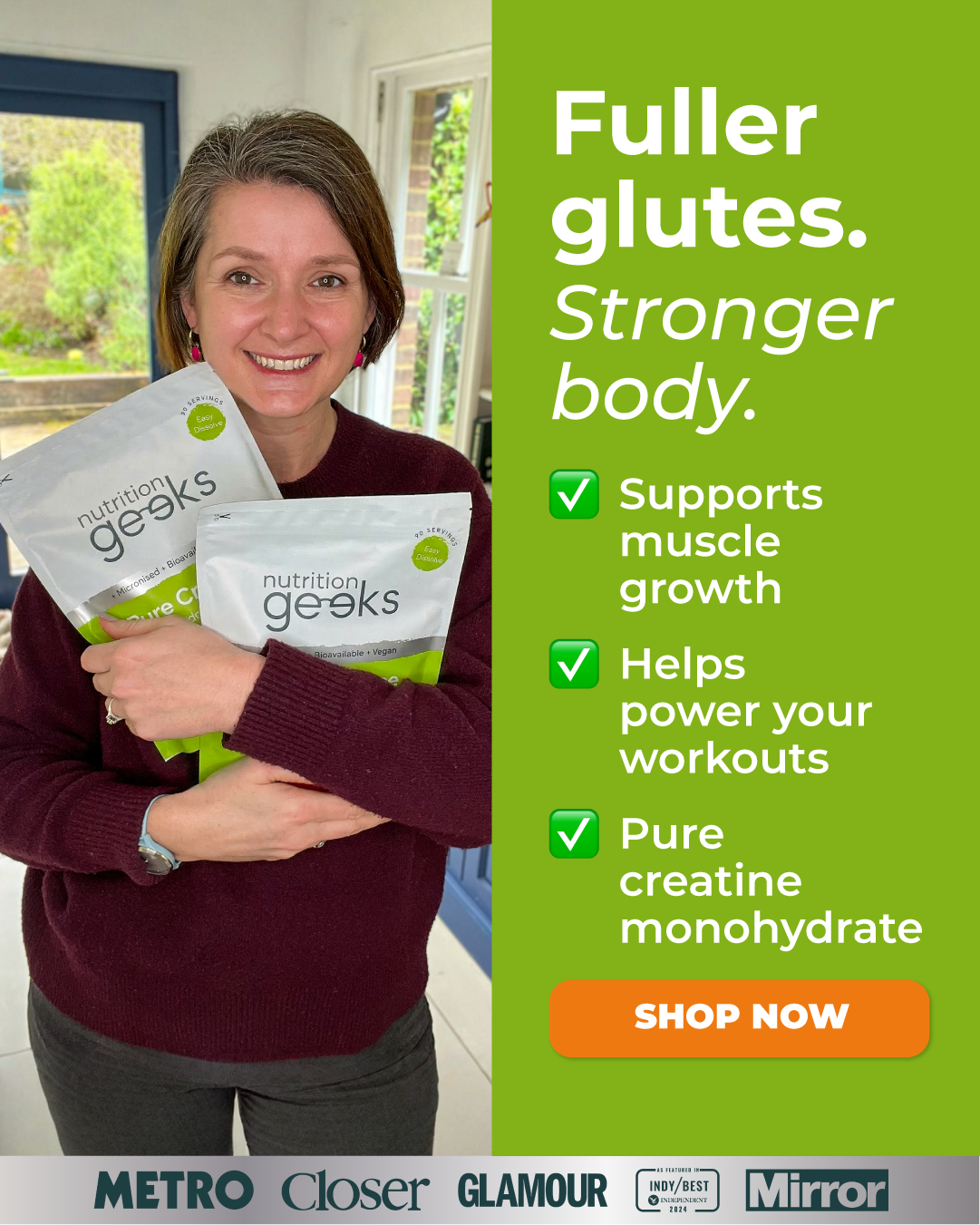 Nutrition Geeks Facebook ad