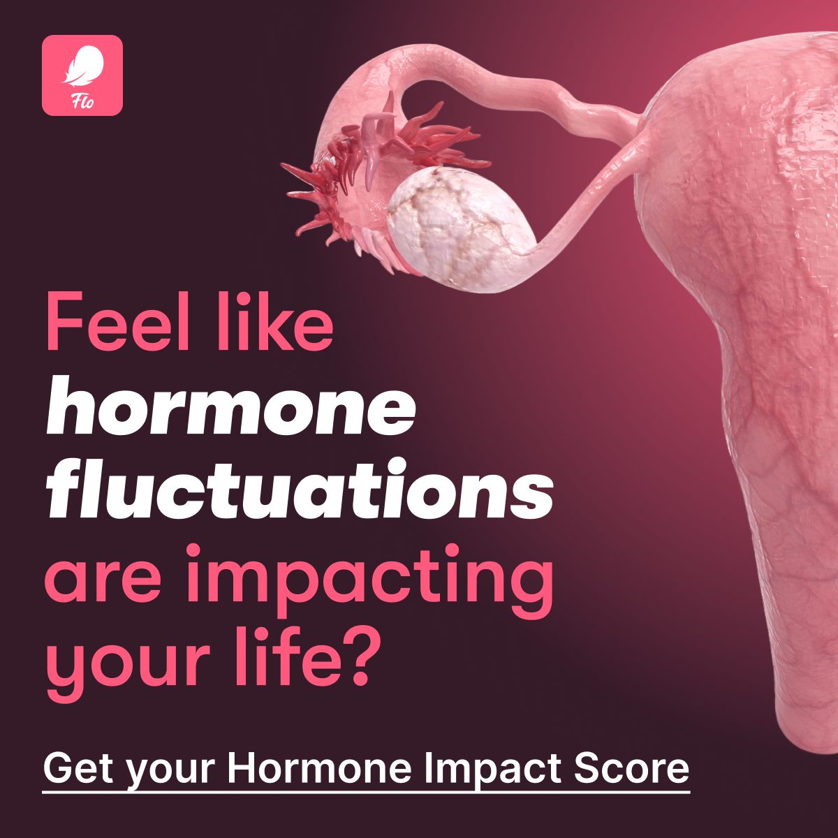 Flo Period Tracker App Facebook ad