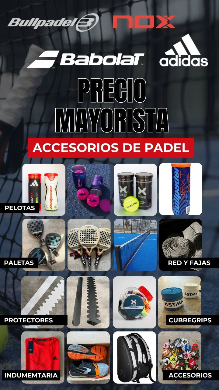 Ástian Facebook ad: Productos de padel!