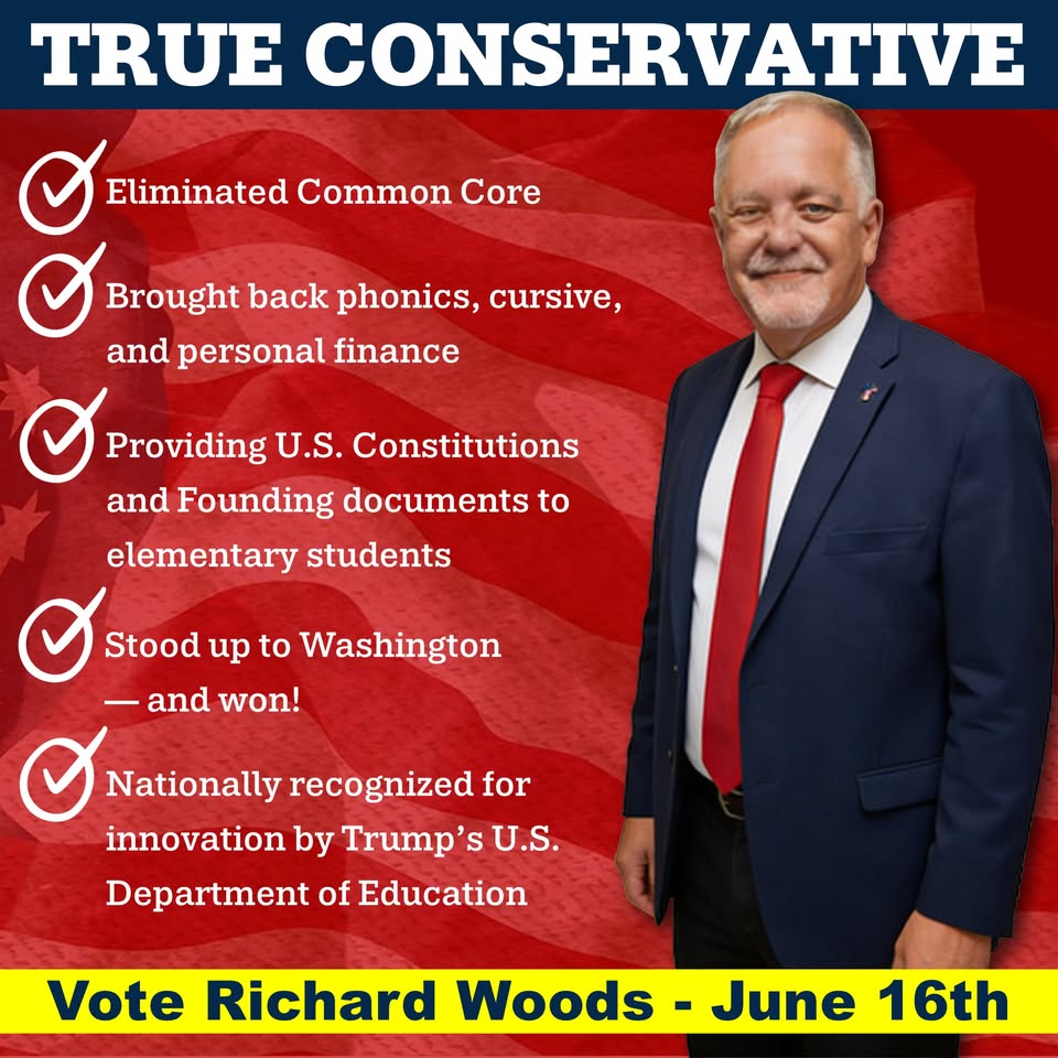 Richard Woods for State School Superintendent Facebook ad: Richard Woods eliminated Common Core and brought back…