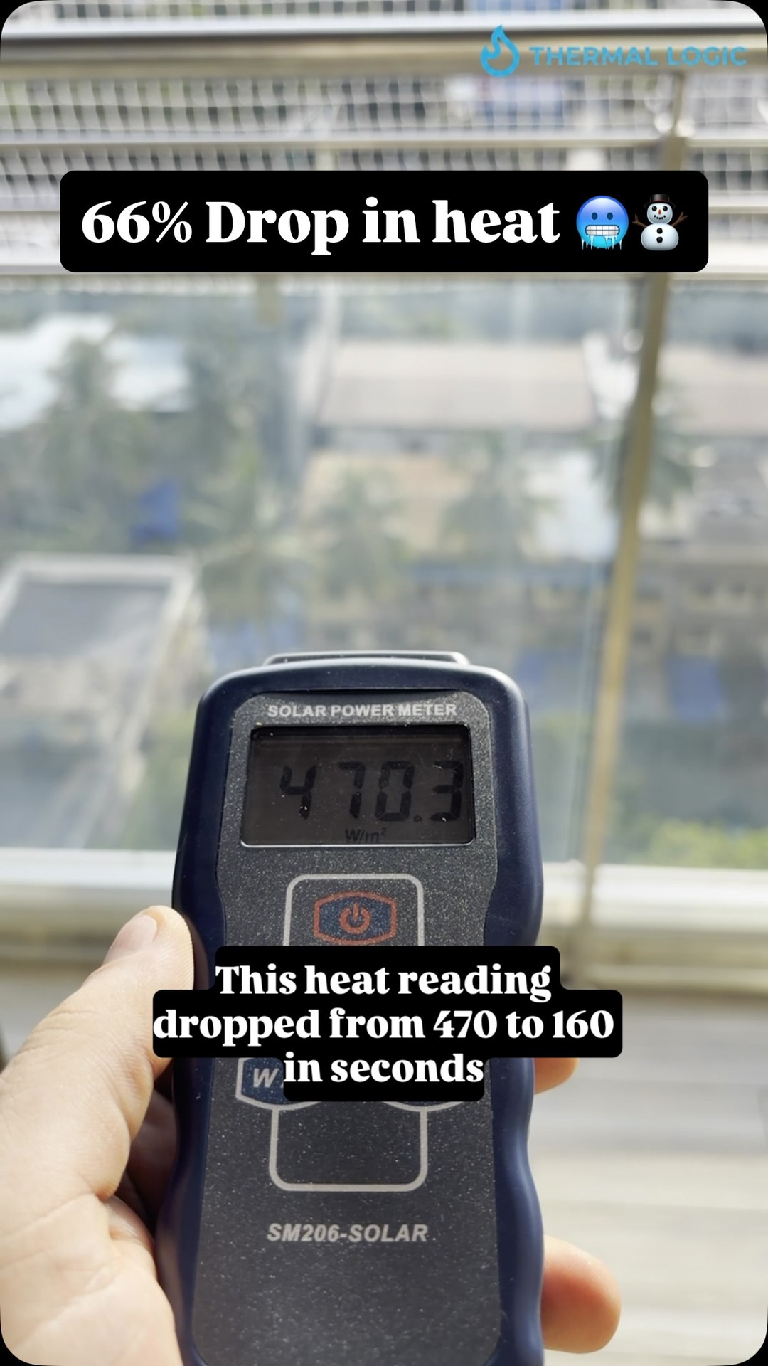 Thermal Logic Films Facebook ad: 66% less heat.